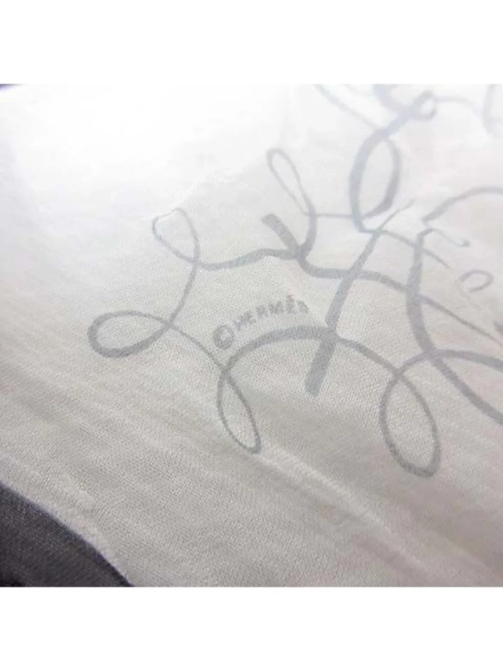 Hermes Gavroche 45 Book of Art L'art D'ecrire Silk Scarf Off White See Through